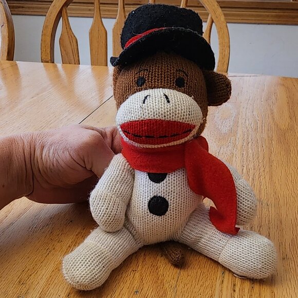 DanDee Sock Monkey Stuffed Animal Toy - Picture 3 of 16
